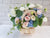 Blue Bliss Hydrangeas Flower Basket - BK208