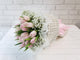 Pink Tulip & Baby Breath Bouquet- BQ865