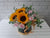pure seed bk846 sunflowers + baby pink roses + baby's breath + eucalyptus leaves flower box