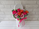 pure seed bk972 hot pink & roses + pink eustomas flower box