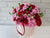pure seed bk048 red & pink carnations + carnation spray flower box