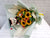 pureseed bq804 + Sunflowers, 5 Roses, Rose Spray and graduation bear + hand bouquet
