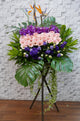 pure seed op129 + Bird of Paradise Flowers, Orchids, Eustomas and Gerberas + opening stand