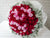 pure seed bq572 99 red & pink roses flower bouquet in white wrappers