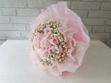 10 Pink Rose & Baby Breath - BQ974