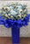Hydrangeas, Roses, Phalaenopsis Orchids, Gerberas, Eryngium opening stand