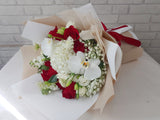 Beauty Rose Phalaenopsis Flower Bouquet - HB039