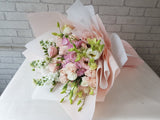 Blush Hydrangea & Rose Flower Bouquet - HB047