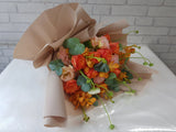 Bright Orange Rose Flower Bouquet - BQ943