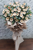 Champagne Gerbera Garden Opening Wood Stand - OP245