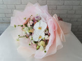 Champagne Rose Phalaenopsis Flower Bouquet - HB026