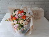 Cheerful Rose & Eustoma Flower Bouquet - BQ966