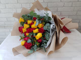 Cheery Roses Flower Bouquet - BQ906