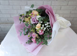 Delicate Rose & Eustoma Flower Bouquet - HB070
