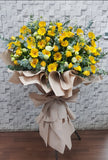 Roses, Eustomas, Gerberas and Lace Flower opening stand