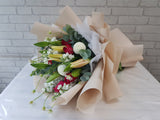 Graceful Lilies & Roses Flower Bouquet - BQ908