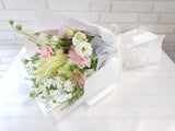 Korean Style Lily & Roses Mix Hand Bouquet - BQ880