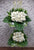 White Gerbera Chrysanthemum Condolences Flower Stand - SY244