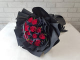 Midnight Passion Rose Flower Bouquet - BQ917