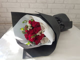 Modern Red Rose Flower Bouquet - HB066