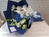 Ocean Hydrangea Lily Flower Bouquet - HB075