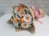 Pastel Daisy & Rose Hand Bouquet - BQ918