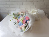 Pastel Carnation & Rose Flower Bouquet - HB048