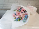 Pastel Gerbera Carnation Flower Bouquet - HB079