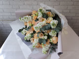 Pastel Rose & Gerbera Hand Bouquet - BQ996
