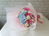 Playful Bunny Tail Rose Flower Bouquet - HB092