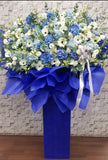 Blue hydrangeas gerbera Condolences Flower Stand - SY238