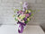 Purple Matthiola &  Rose Flower Box - BT138