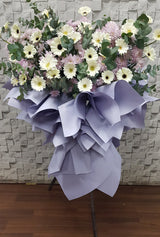 Purple Tribute Condolences Stand - SY287