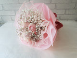 Rose & Baby Breath Flower Bouquet - BQ926