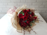 Stunning Red Rose Flower Bouquet - BQ951