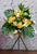 Yellow Gerbera Condolences Flower Stand - SY250