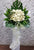 White Chrysanthemum Gerbera  Condolences Flower Stand - SY248