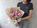 2-Tone Tulip Hand Bouquet - HB033
