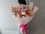 Charm Rose Matthiola Flower Bouquet - HB030