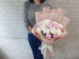 <b> (PRE-ORDER) </b> Breathtaking Beauty Peony Hand Bouquet - BQ884
