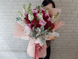 <b> (PRE-ORDER) </b> Elegant Peony Rose Hand Bouquet - BQ931