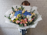 Luxurious Rose Hydrangea Flower Bouquet - HB078
