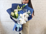 Ocean Hydrangea Lily Flower Bouquet - HB075