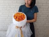 Orange Rose Flower Bouquet - HB038