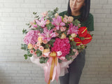 Pink Charm  Lily Standing Bouquet - BT135