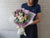 Pink Rose & Eustoma Hand Bouquet - BQ928