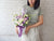 Purple Matthiola &  Rose Flower Box - BT138