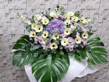 Purple Memoir Sympathy Flower Stand - SY256