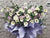 Purple Tribute Condolences Stand - SY287