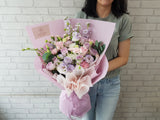 Regal Rose Matthiola Flower Bouquet - HB015